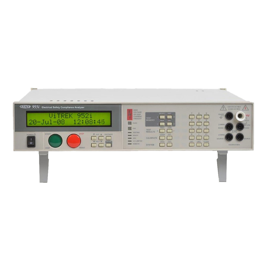 Vitrek 955i Hipot Tester, IR, LR, 20V-6 kVAC, 30V-11k VDC, 4-Wire Ohmmeter, 95X Series