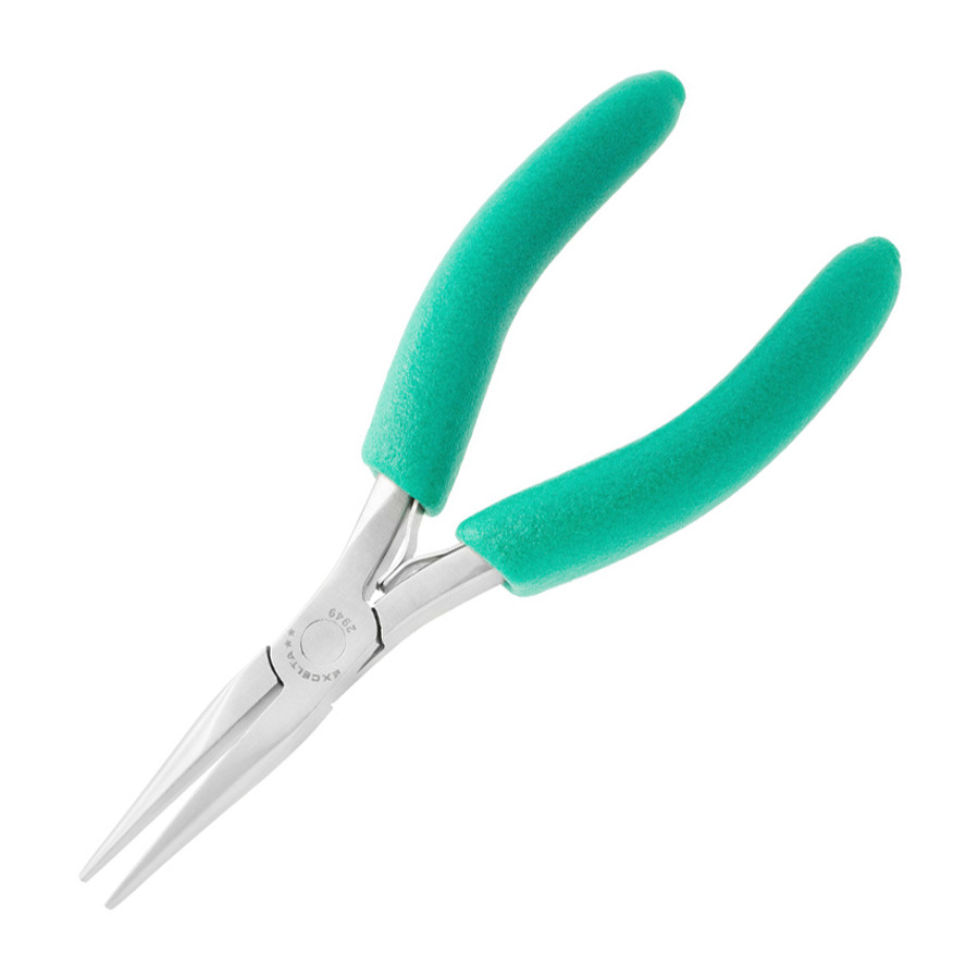 Excelta 2949 Pliers, Large Chain Nose, Smooth, 1.650
