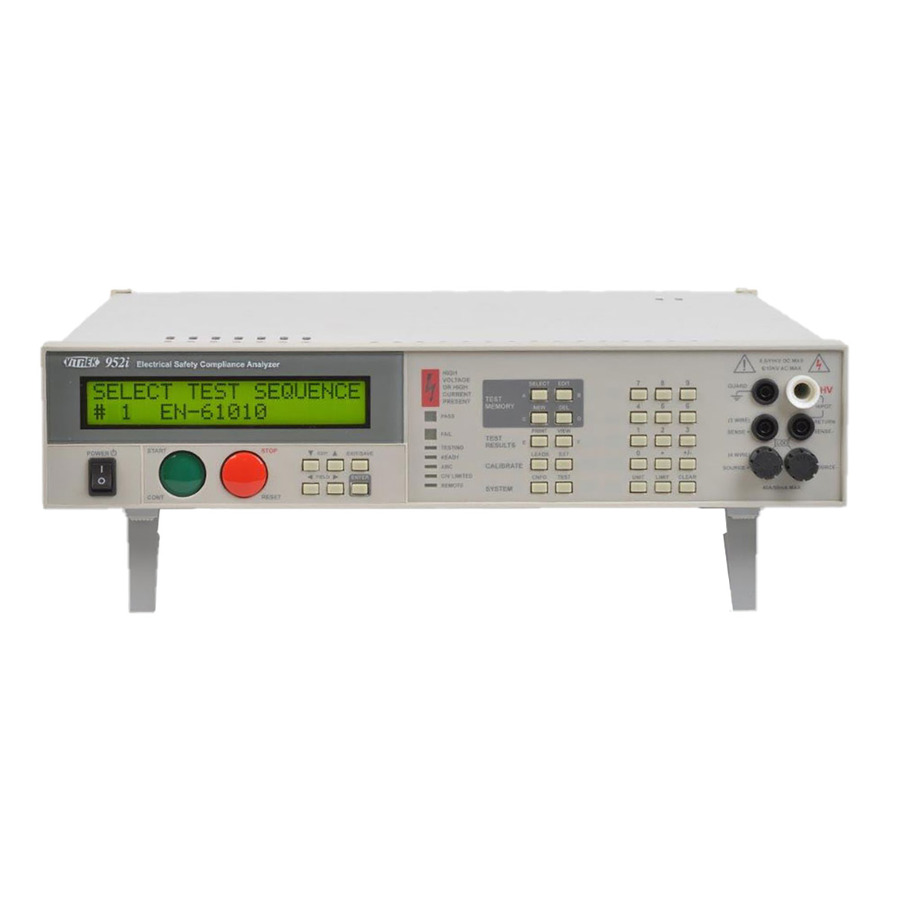 Vitrek 952i Ground Bond Hipot Tester, AC, DC, IR, 40 A GB, 20V-6 kVAC, 30V-6.5k VDC, 95X Series