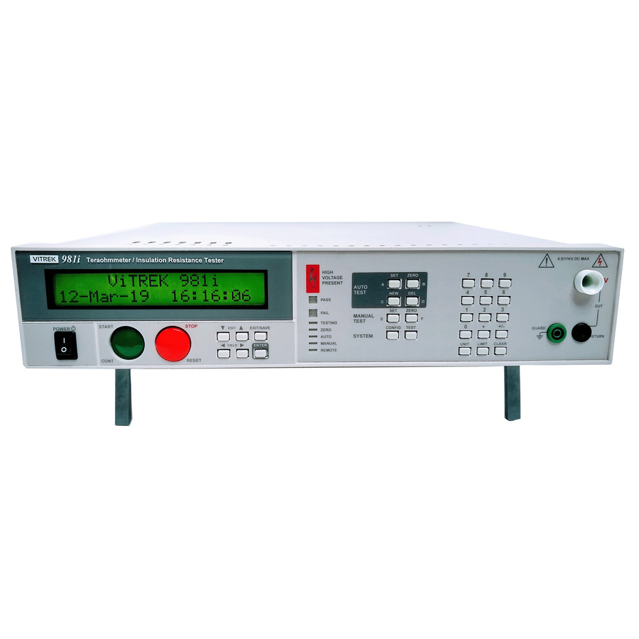 Vitrek 981i Teraohmmeter/IR Tester, 6.5kV, Cal Certificate and Test Leads, 98x Series