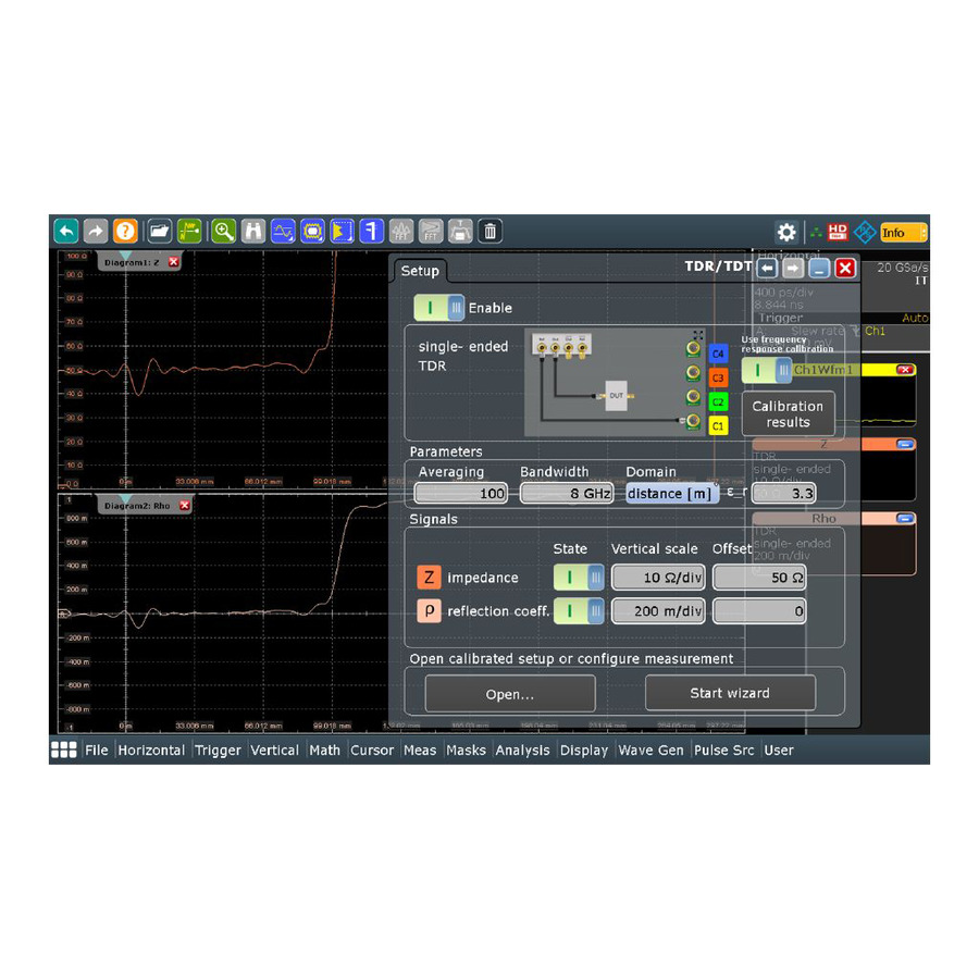 Rohde & Schwarz RTO-K130 TDR/TDT Analysis Re-orderable Option