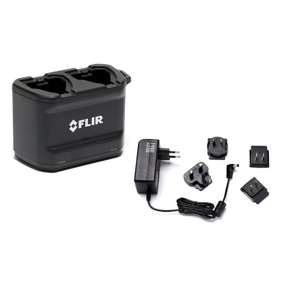 TestEquity: Teledyne FLIR T199610 Charger, Two-Bay Battery for