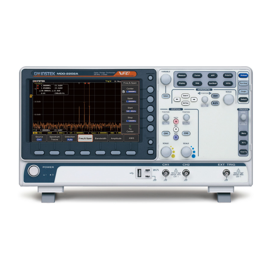 Instek MDO-2202A Mixed Domain Oscilloscope