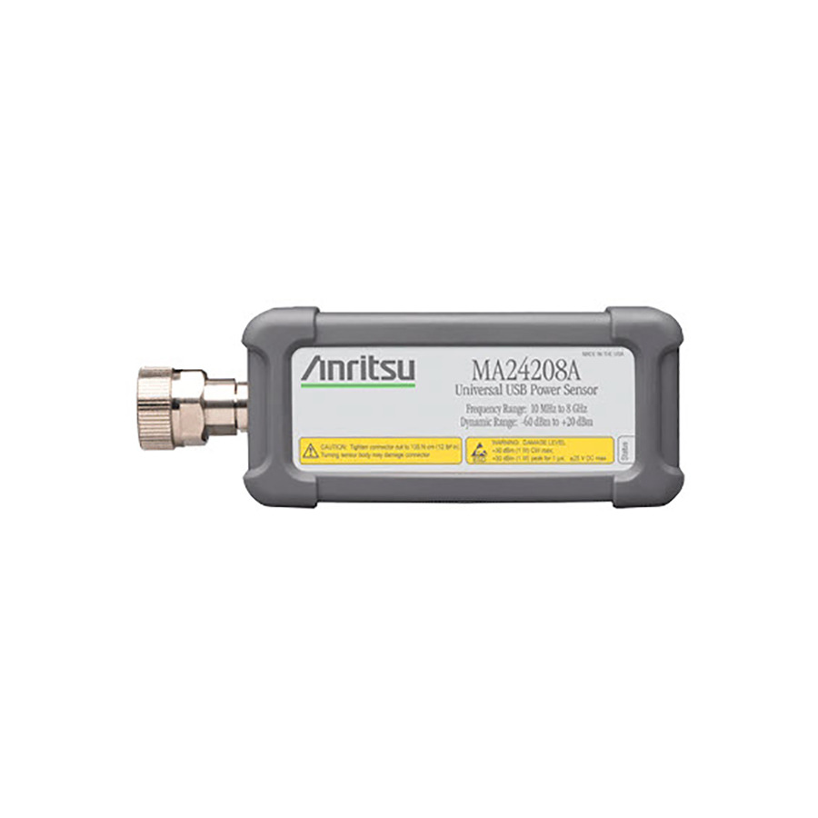 Anritsu MA24208A Universal USB Power Sensor, TRMS, 8 GHz, -70 to +20 dBm, N(m), MA242XXA Series