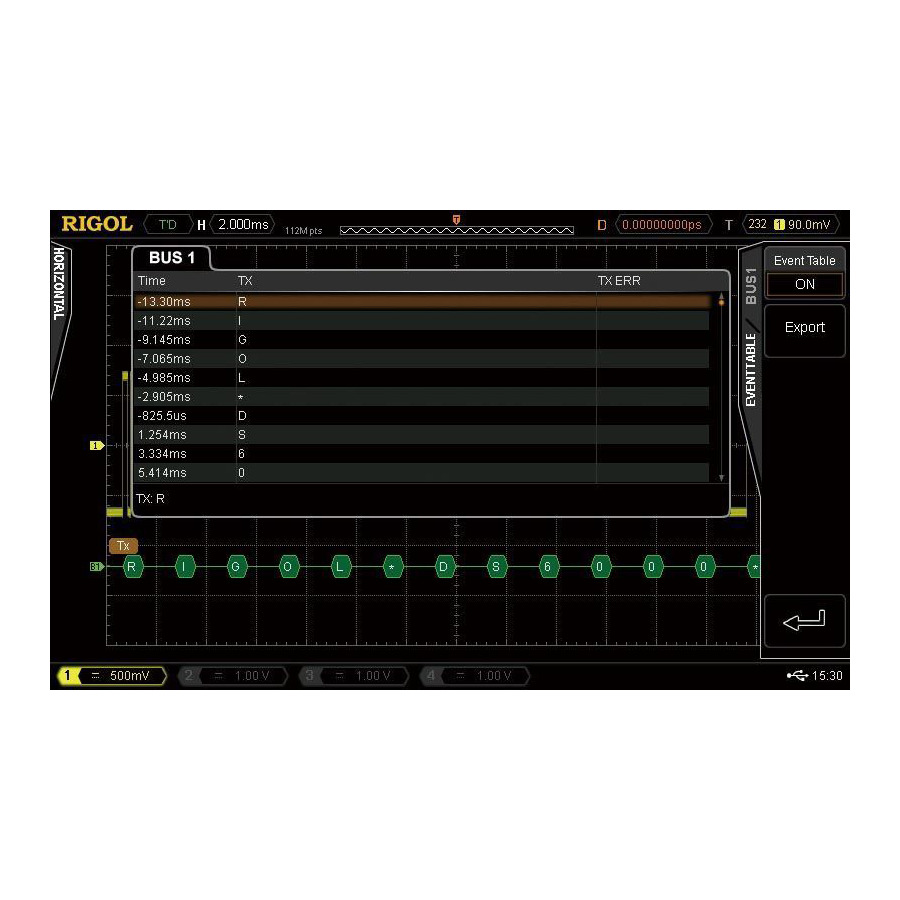 RIGOL DS7000-COMP Oscillocope Accessory RS232/Uart Protocol Trigger And Analysis