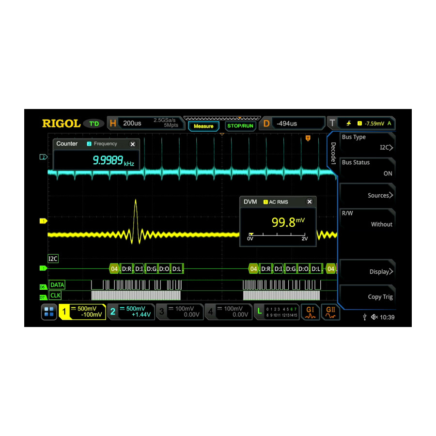 RIGOL MSO5000-E-BND Oscillocope Upgrade Application Bundle?Includes All Serial Protocol Analysis