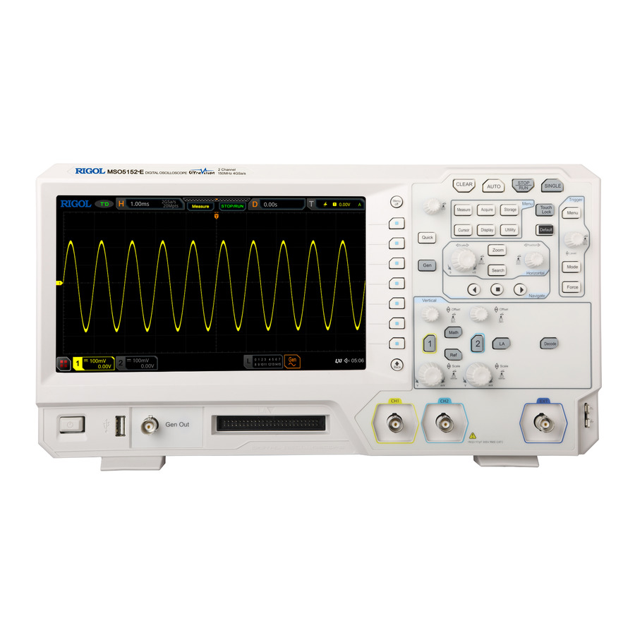 RIGOL MSO5152-E Oscillocope 150MHz Digital Oscillocope With 2 Channels