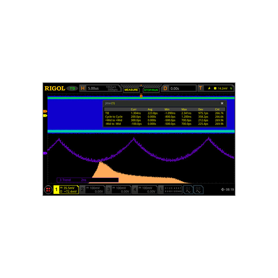 RIGOL MSO8000-JITTER Oscillocope Upgrade Real-Time Eye And Jitter Analysis