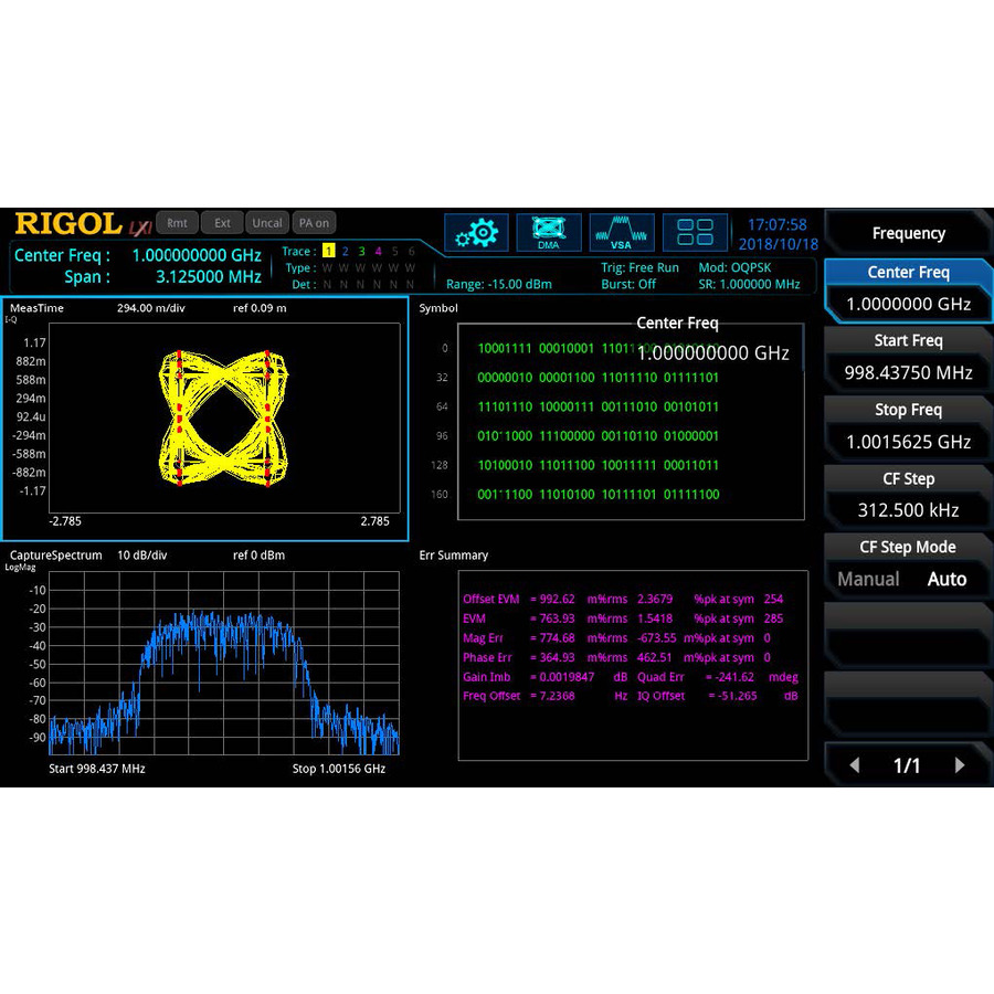 RIGOL RSA5000-VSA Spectrum Analzyzer Vector Signal Analysis Mode Option Upgrade For RSA5000