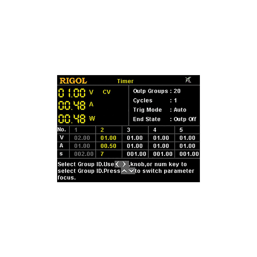 RIGOL TIMER-DP700 Spectrum Analzyzer Options For Timer