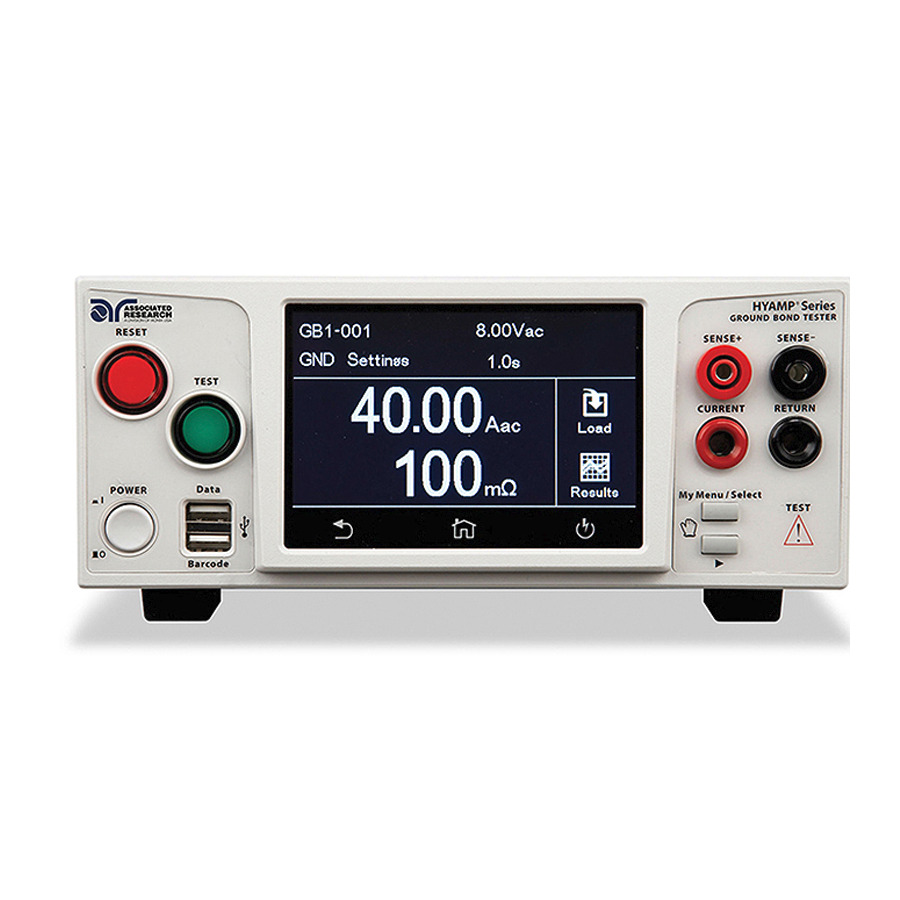 Associated Research 3240 Ground Bond Tester w/Leads, AC/DC, 1-40 A, 3-8V, HYA Series