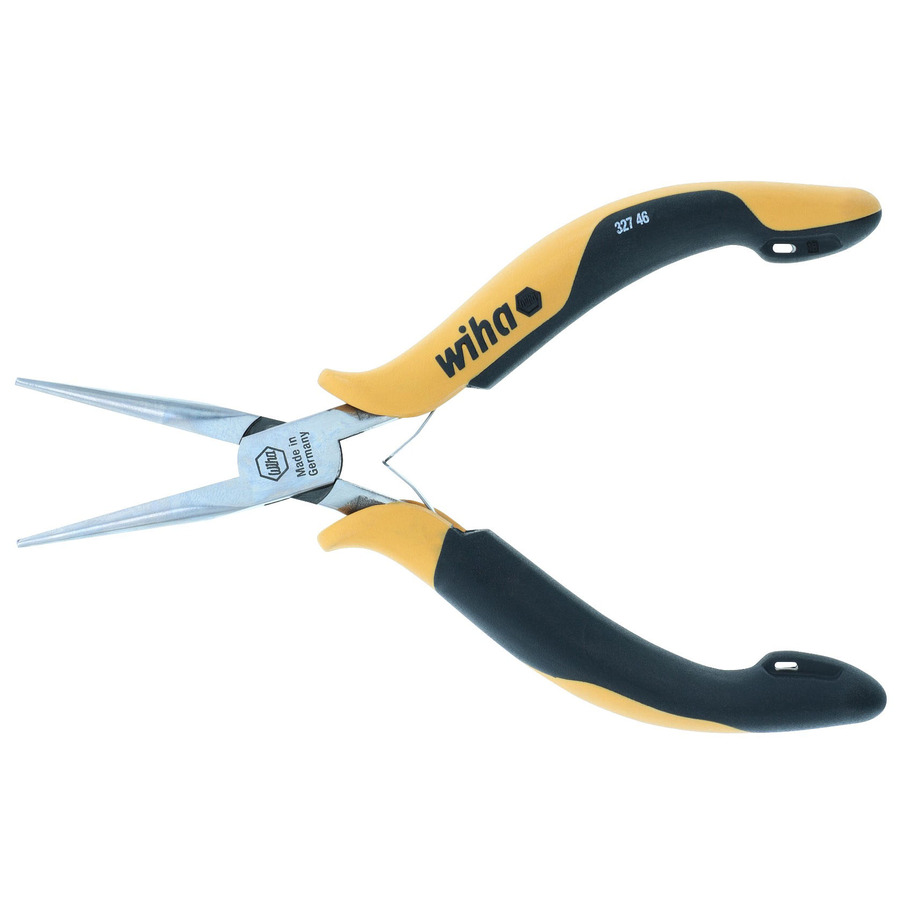 TestEquity: Wiha 32746 Pliers, Needle Nose, Serrated Jaws, ESD