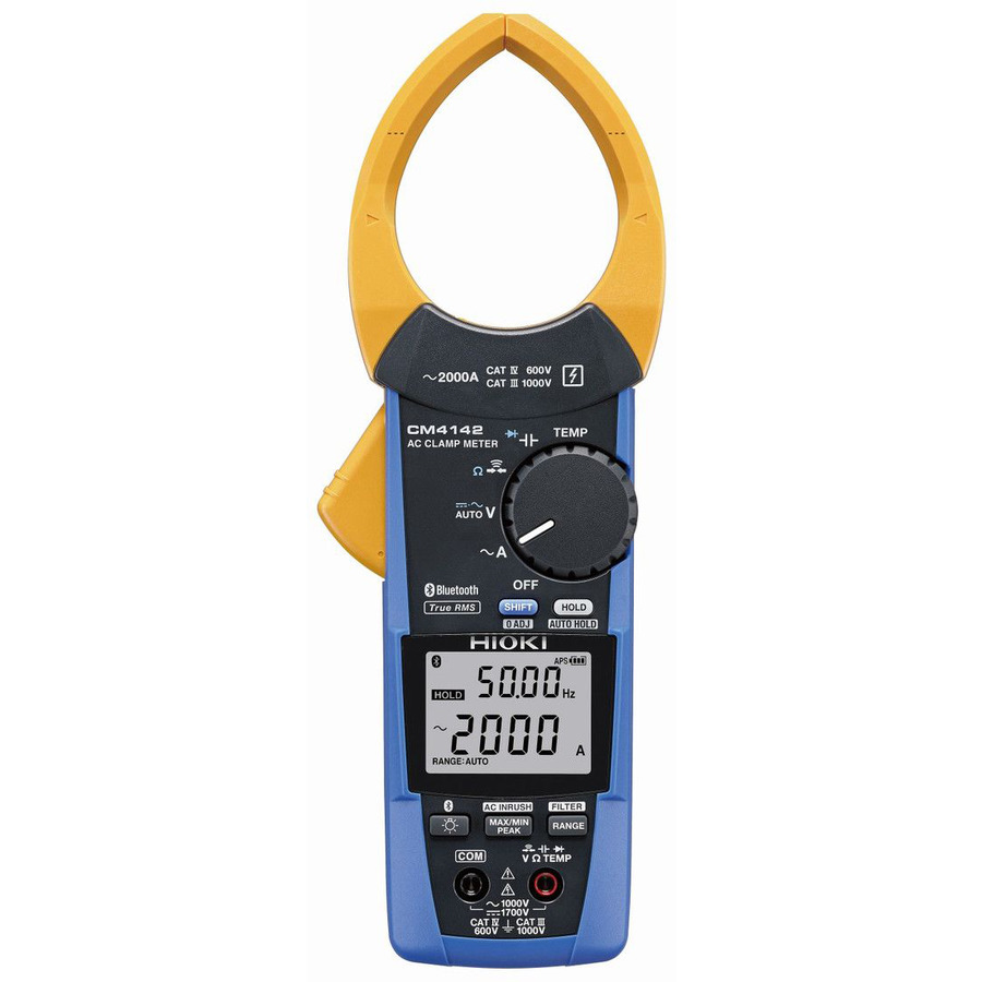 Hioki CM4142 AC Clamp Meter 2000A w/Bluetooth