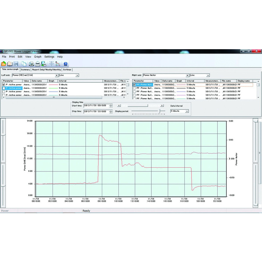 Hioki SF1001 Power Logger Viewer Software for PW3360-21