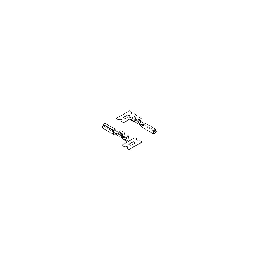 Molex 33467-0022 Automotive Connectors, MX64 Terminal Gld Bwind .35mm,2 Cut Strip 100