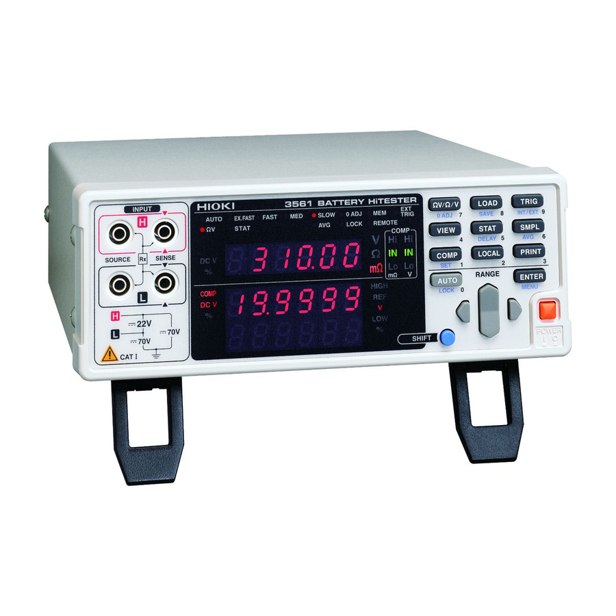 Hioki 3561-01 AC Milliohm Hi-Tester/Battery Tester with GP-IB