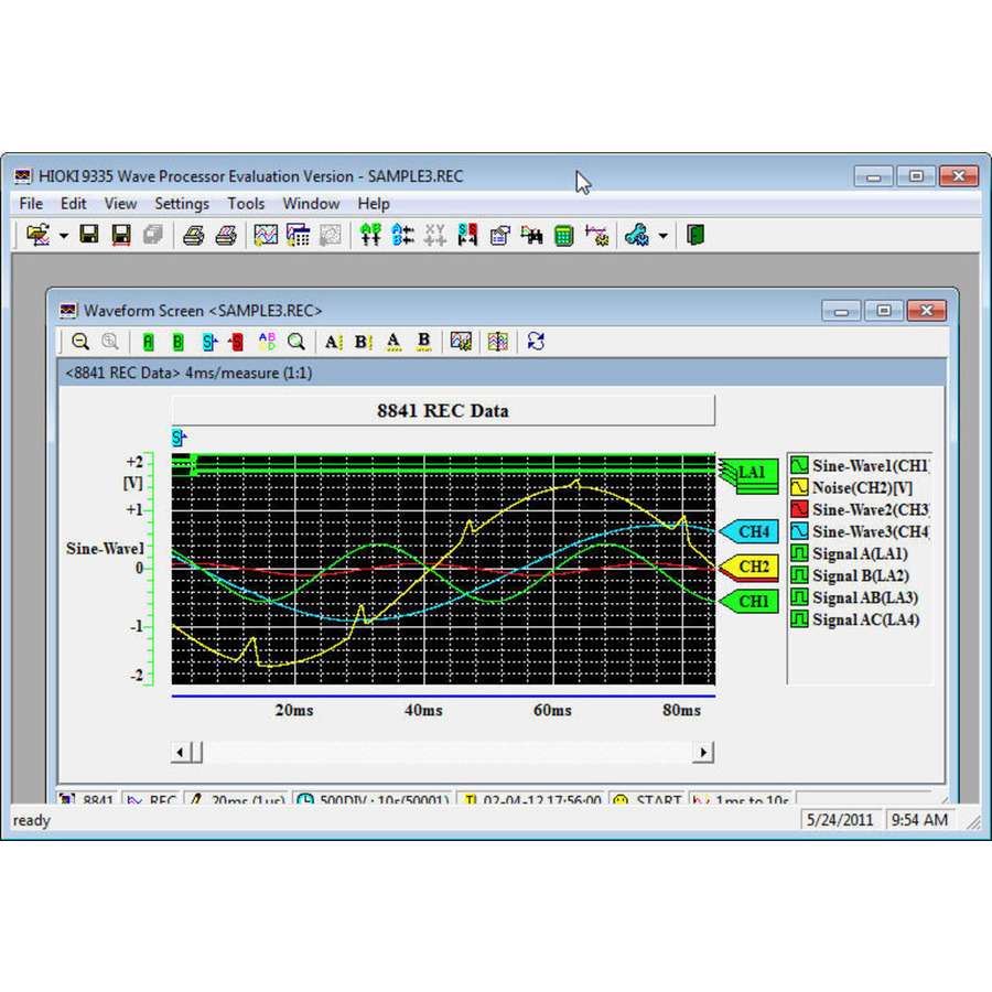 Hioki 9335 PC Software All Memory HiCorders