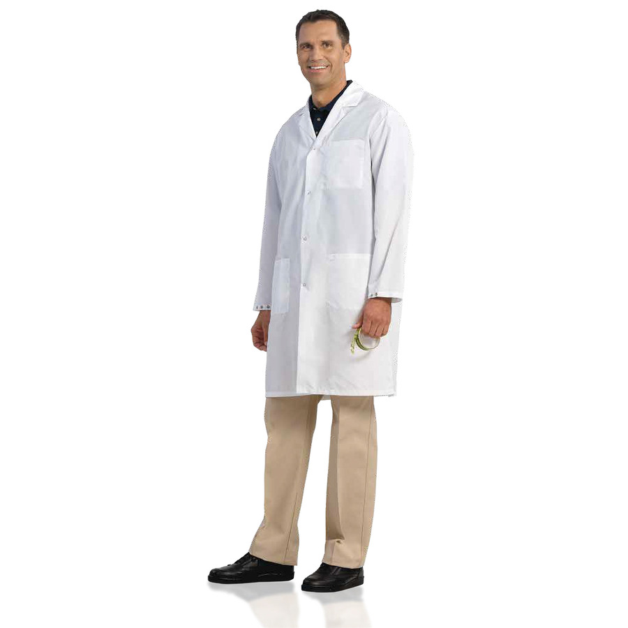 TestEquity: Worklon 3434-3XL ESD Lab Coat, SC-Grid, Lapels, Snap