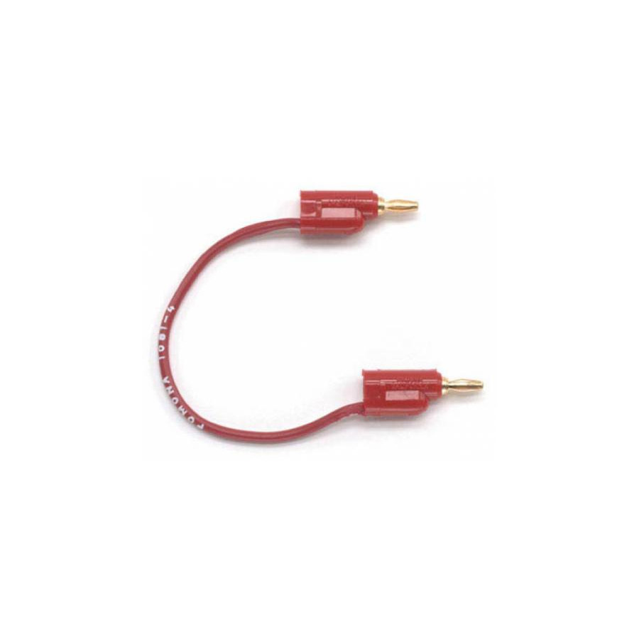 Pomona EM1081720 Mini Banana Plug Patch Cord (Black), Mto Bulk