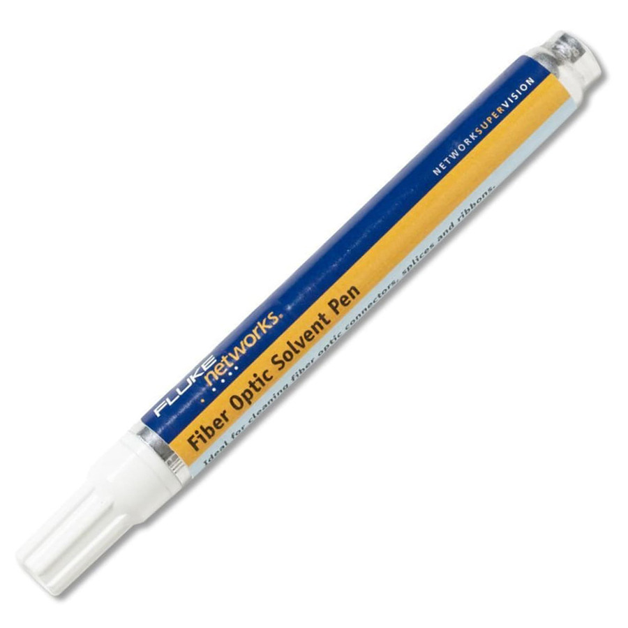 Fluke Networks NFC-SOLVENTPEN Fiber Optic Cleaning Solvent Pen, Contains 10G/0.35Oz/12Ml