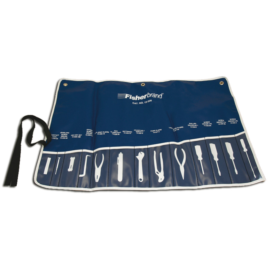 Jensen Tools M4584JTR Tool Roll Pouch 24x18" Blue Vinyl