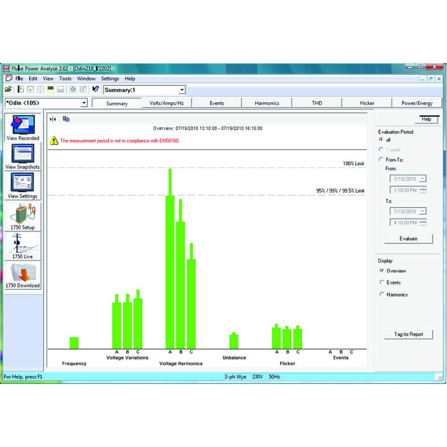 Fluke FLUKE-1750/SITE-L 1 Site License For Fluke-1750 Pwr Analyzer Software