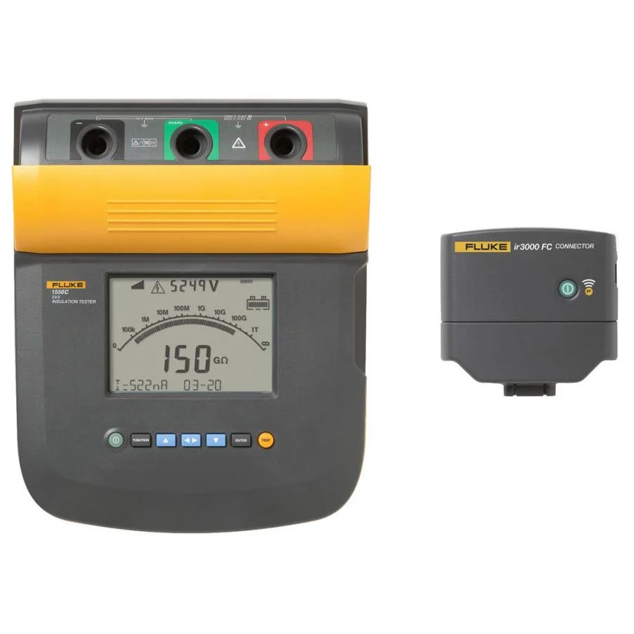 Fluke FLUKE-1550C FC Insulation Tester 5KV With IR 3000FC 1550 Connector