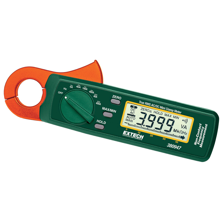 Extech Instruments 380947-NIST True RMS AC/DC Mini Clamp Meter with  NIST、400 A