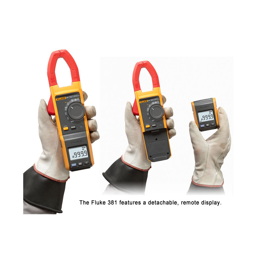 Fluke FLUKE- 381 AC/DC Clamp Meter w/ iFlex, True-rms, Detachable Display, 1000 A, 500 Hz