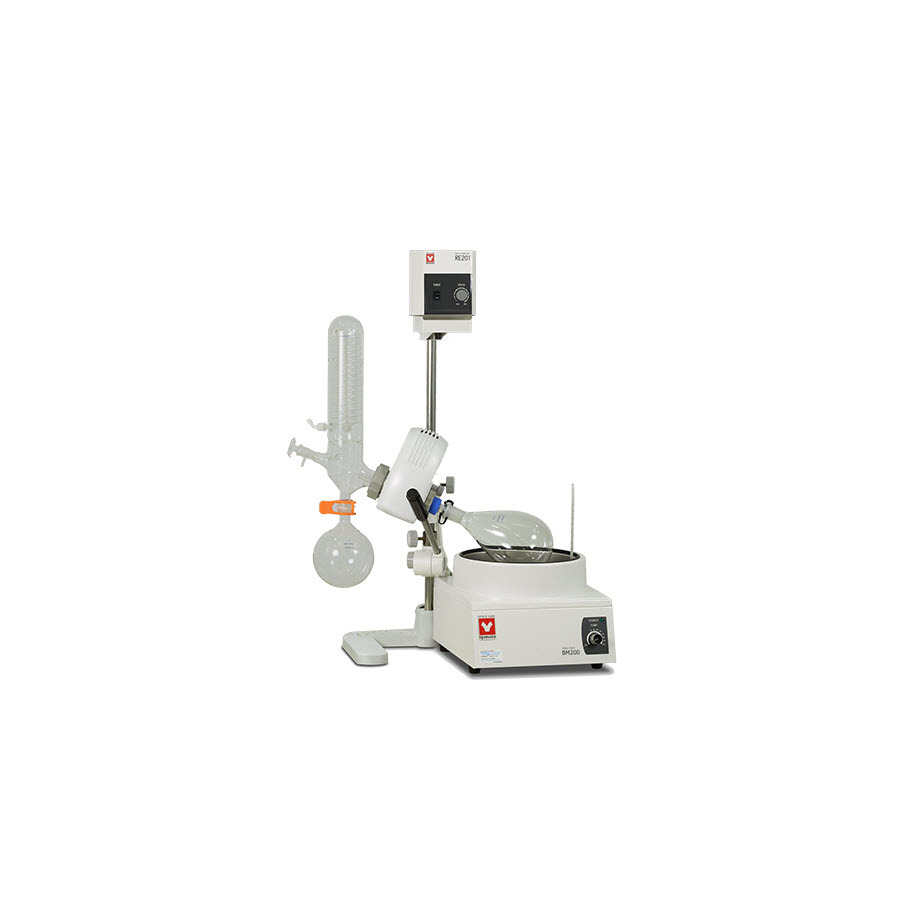 Yamato RE-201-100B Rotary Evaporator, BM-100 Water Bath (4L), Glassware B 115V, RE Series