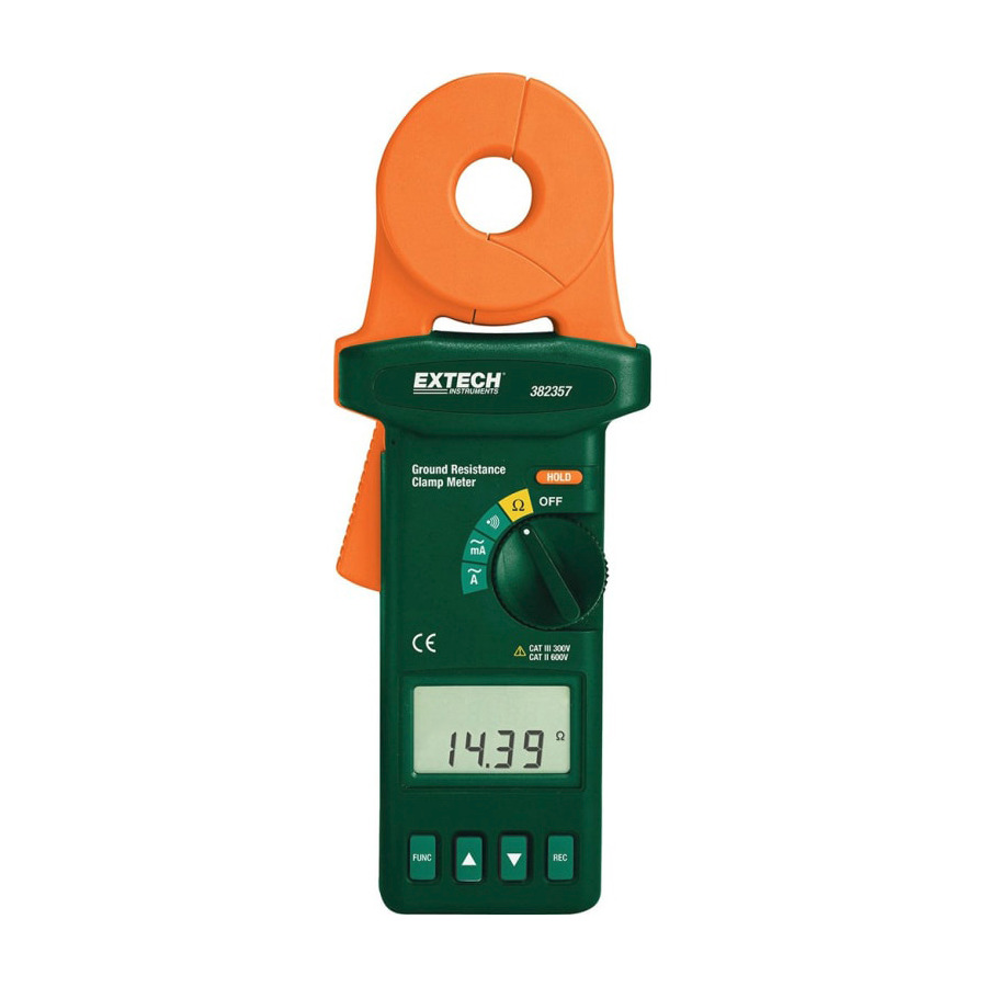 Extech 382357-NIST Clamp-on Ground Resistance Tester with NIST