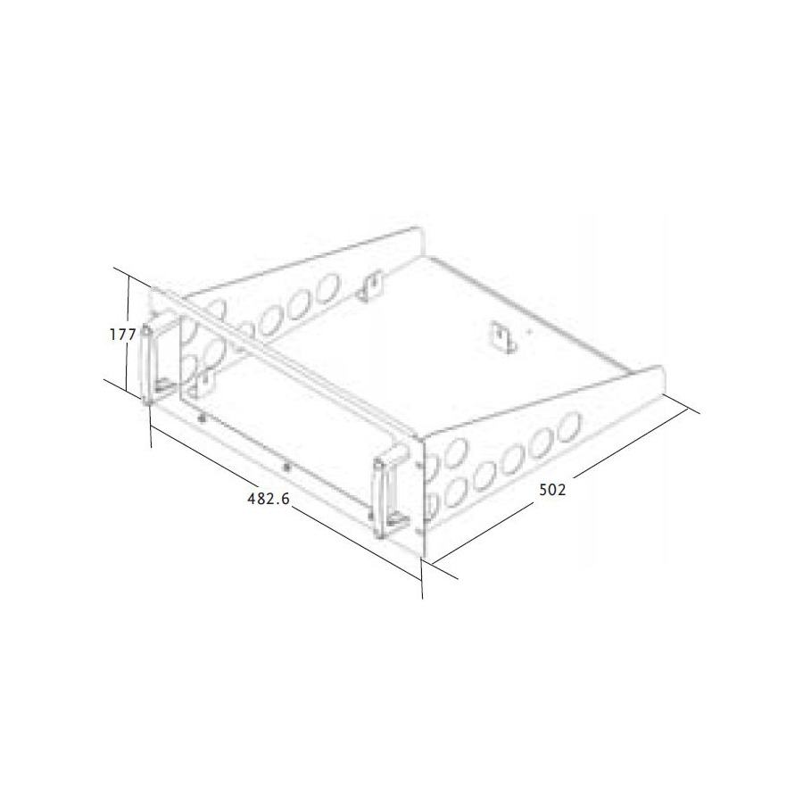 Instek GRA-440 Rack Mount Kit, 19 inch, 4 Unit Size, for GPT15000 and GPT-12000 Series