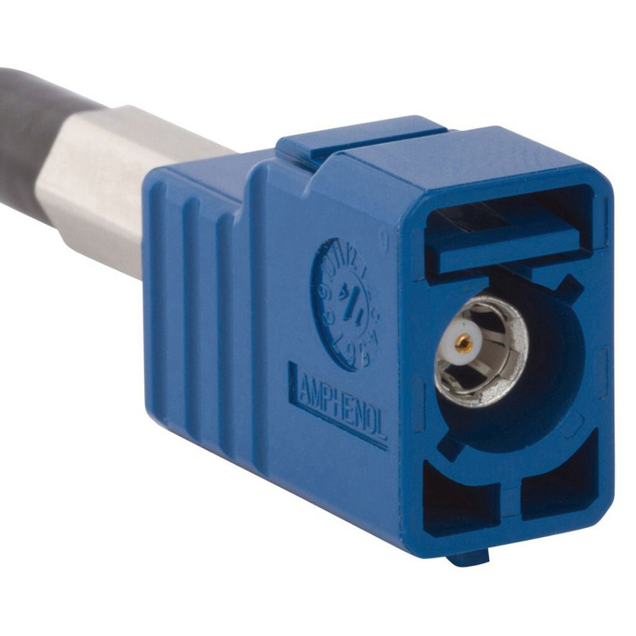 Amphenol RF 3FA1NGSJC01W6 RF FAKRA Connector, Straight, Crimp, Jack