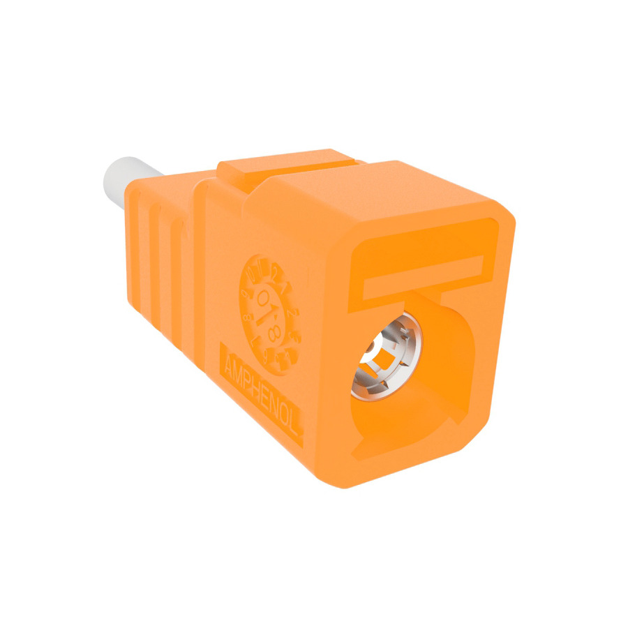 Amphenol RF 3FA1NMSJC01W0 RF FAKRA Connector, Straight, Crimp, Jack