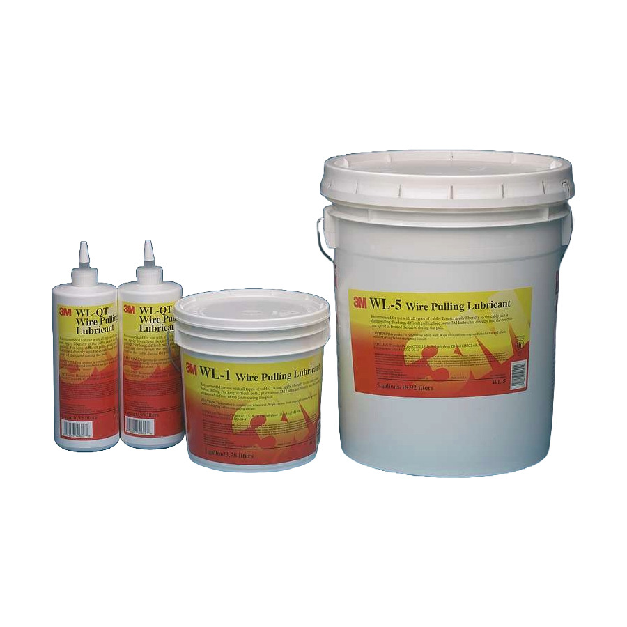 3M 7000058273 Wire Pulling Lubricant Gel WL-QT, One Quart Bottle