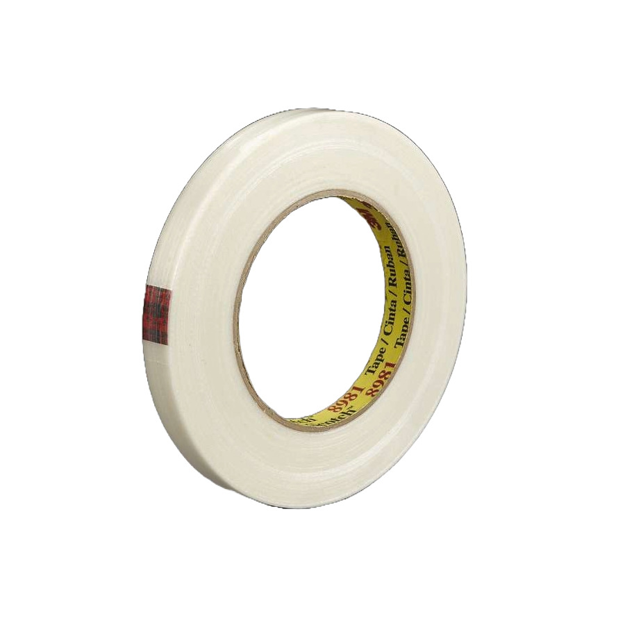 3M 7000059894 Scotch Filament Tape 8981, Clear, 12 in x 360