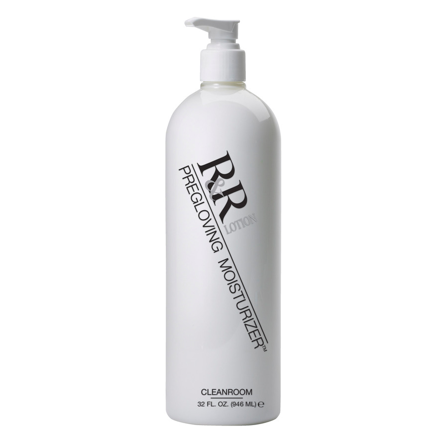 R&R Lotion ICL-32-CR I.C. Pregloving Clean Room Safe White Hand Lotion, 32 oz. Bottle with Pump