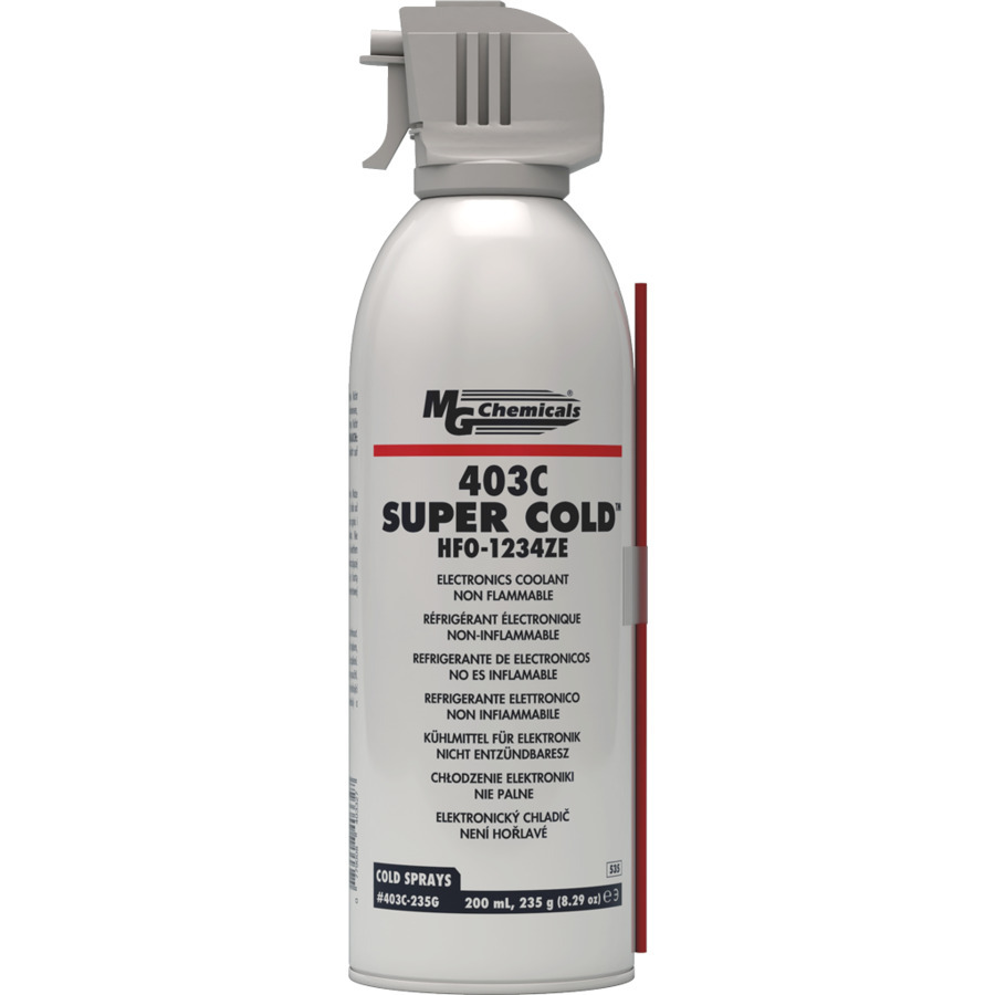 k*3様 Mellajoy スフレ TestEquity: MG Chemicals 403C-235G Super Cold 1234ZE Freeze Spray