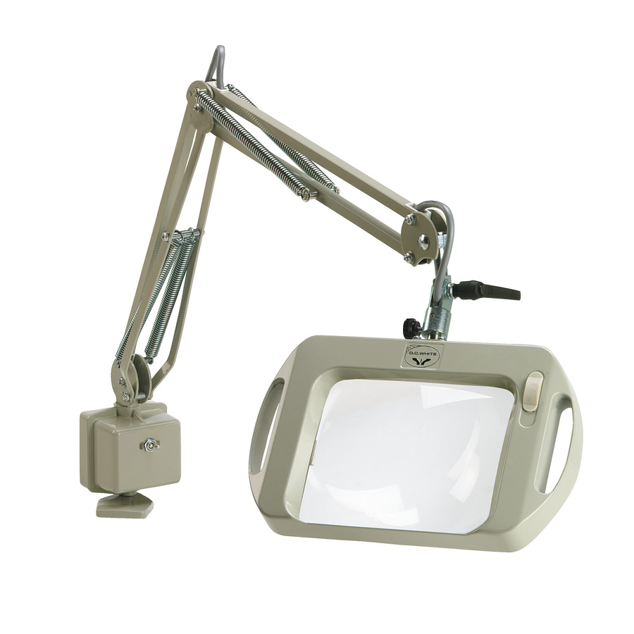 O.C. White 72400EZ-GF Vision-Lite 2000 Rectangular Illuminated Magnifier