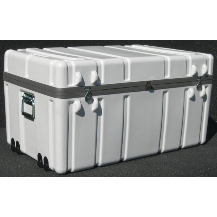 Jensen Tools SW3722-19LF Shipping Case with Built-In Wheels, Foam Lined, 37 x 22 x 19", 40 lbs.