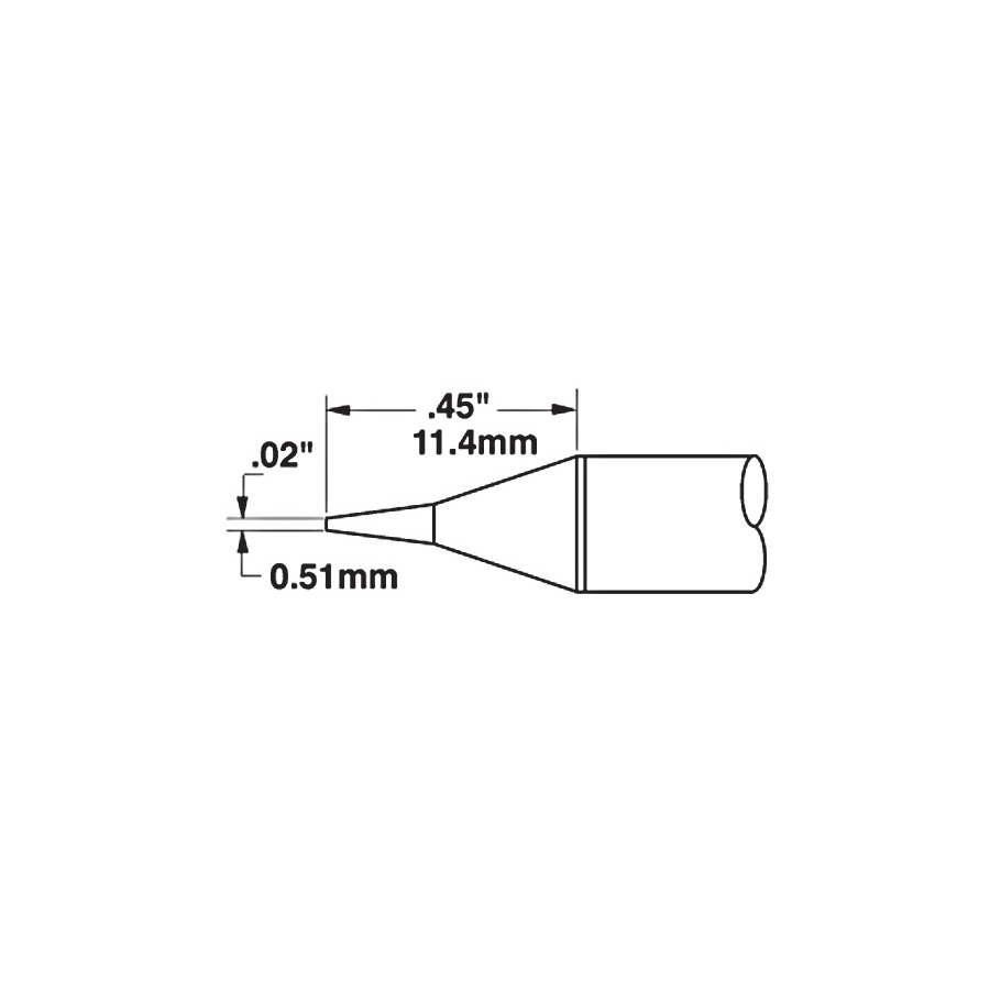 Metcal SSC-722A .02" Conical Sharp Soldering Cartridge Tip