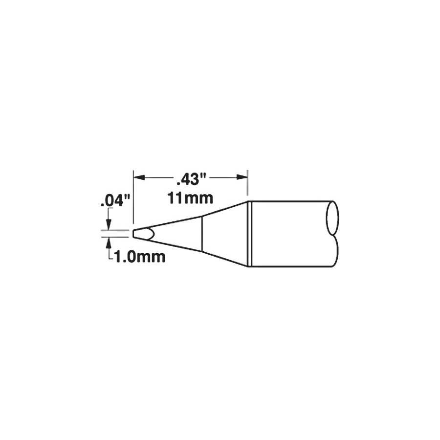 Metcal SSC-725A .040" Chisel Soldering Cartridge Tip