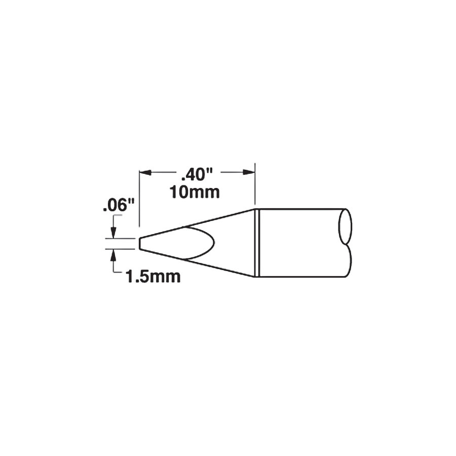 Metcal SSC-738A .060" Chisel Soldering Cartridge Tip