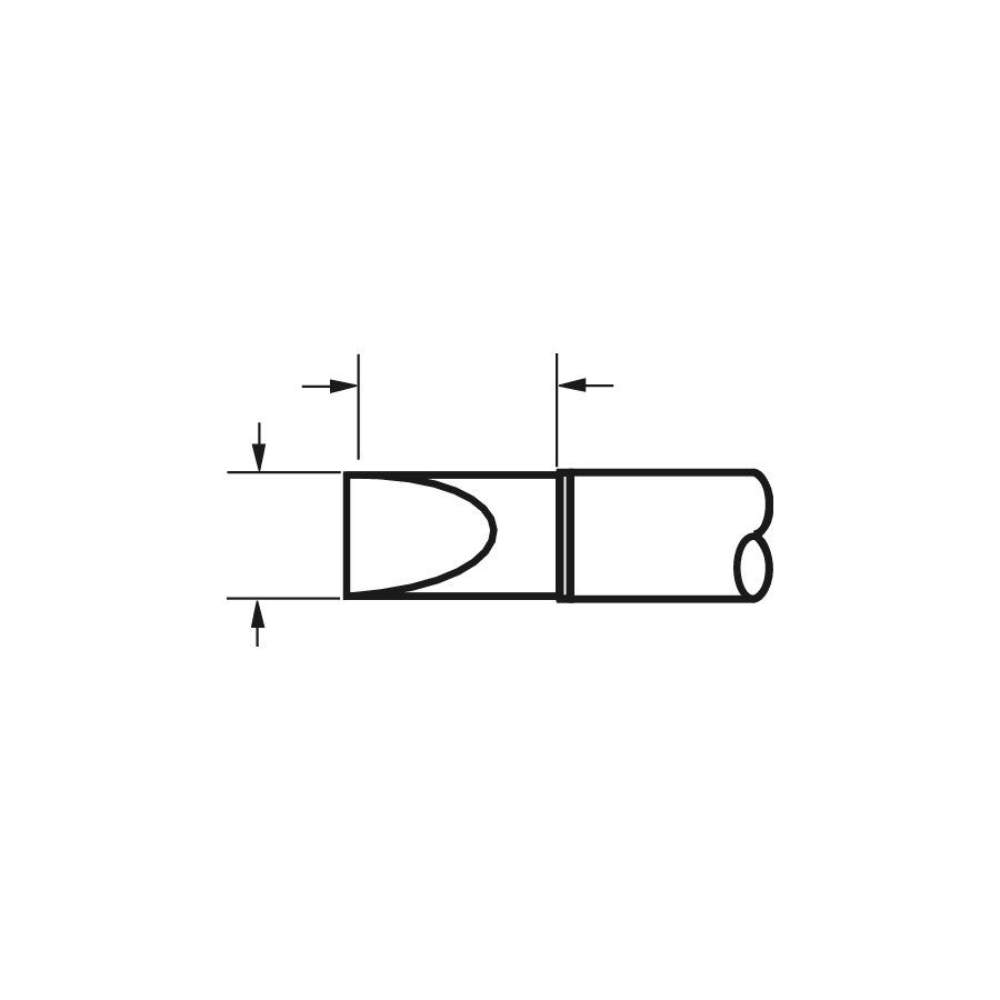 Metcal STTC-017 .200" Extra Large Chisel Solder Tip