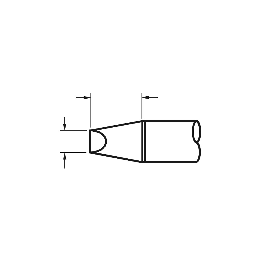 Metcal SSC-613A .12" Long Reach Chisel Soldering Cartridge Tip