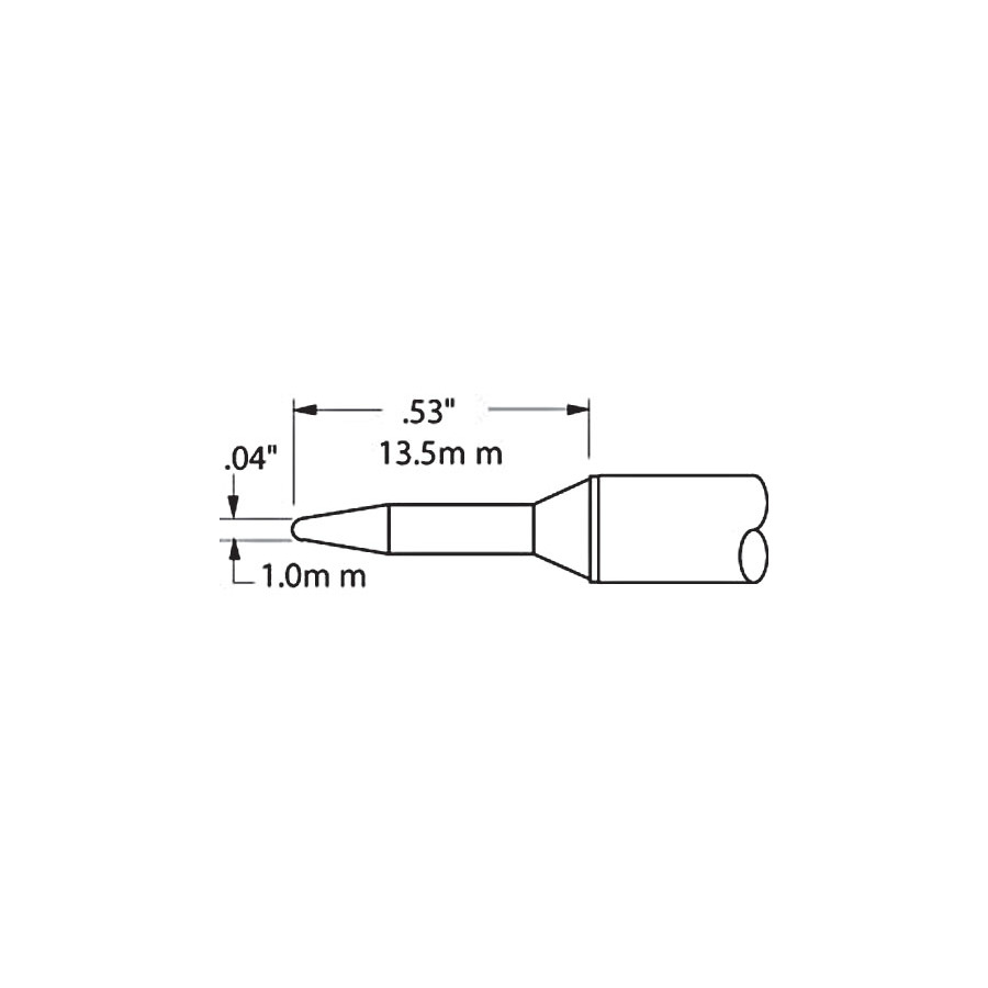 Metcal CVC-9CN0010A Conical Cartridge Tip 1MM (0.04 IN), 900-F ...