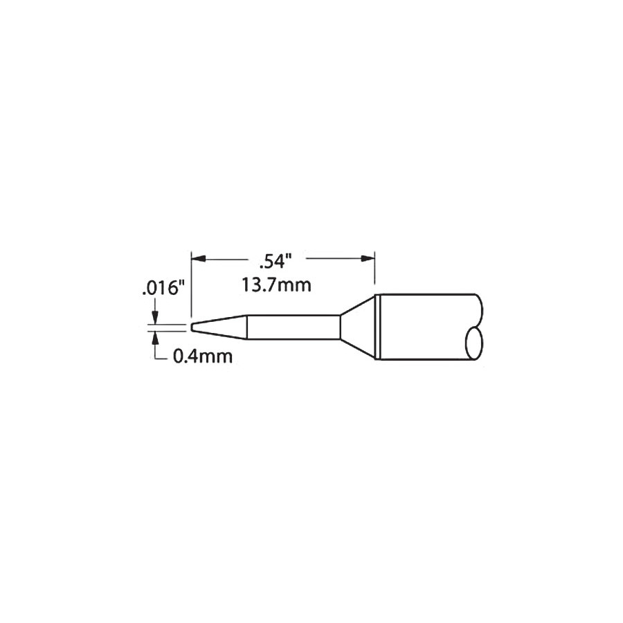 Metcal STTC-106 0.16", 700 Degree Conical Solder Tip