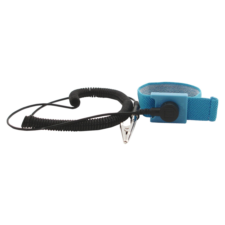 Botron B9004 Adjustable Wrist Strap with 6' Cord, 1/4" Snap