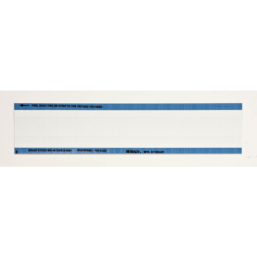 Brady WO-46 Blank Write-On Calibration Labels, 1.500" x 0.250", 36/Card