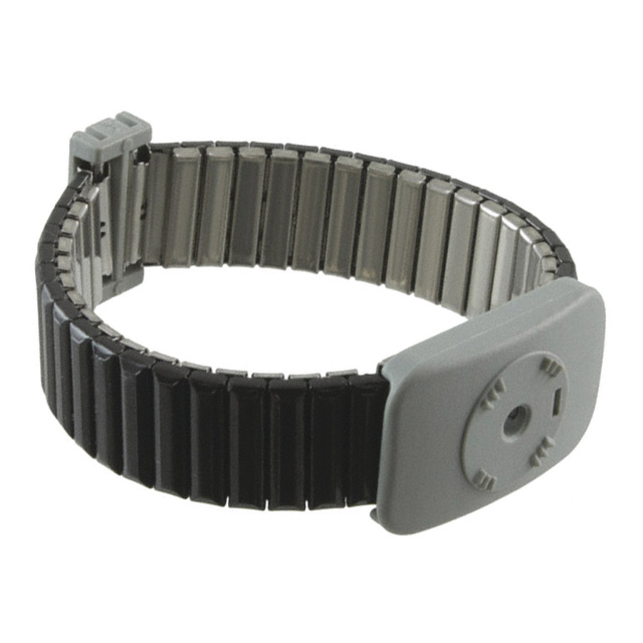 SCS 2386 Dual Conductor, Wrist Strap, Metal, Large, 19 Cap